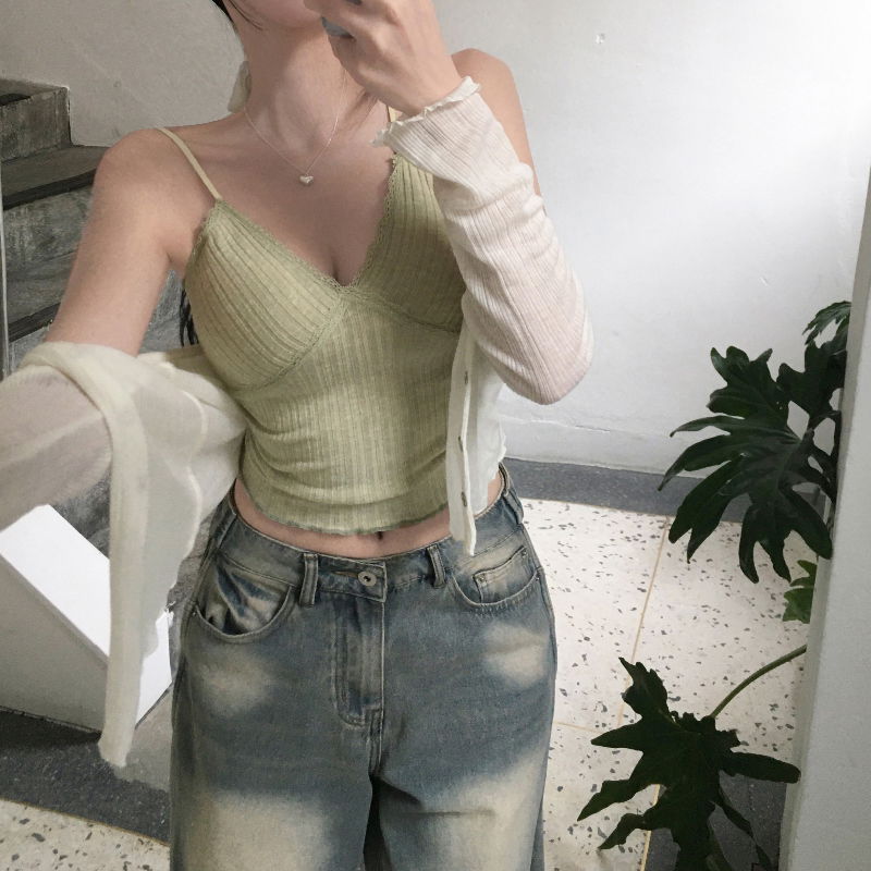 민소매 모델 착용 이미지-S1L28