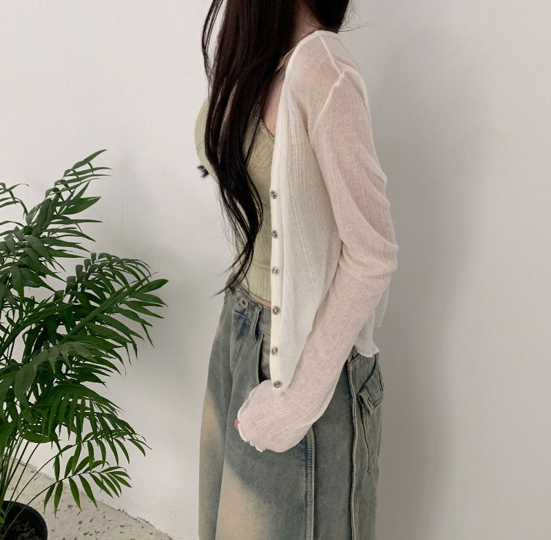 민소매 모델 착용 이미지-S1L31