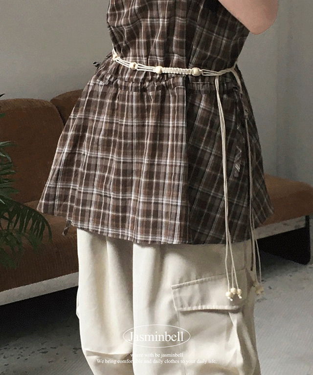 카미 에스닉 우드 스트랩 매듭 끈 벨트 보헤미안 히피 레이어드 y2k 빈티지 포인트룩