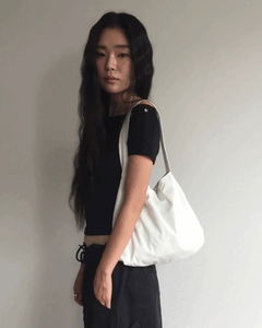 Pintuck mini bag