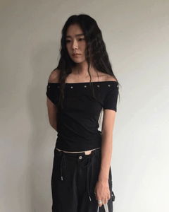 Rush Eyelet T-Shirt * Black Same-Day Shipping Available