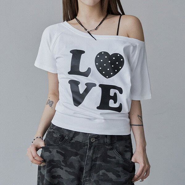 Kidult Love Print T-Shirt