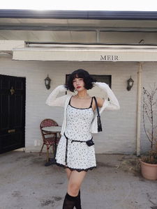 TWO BUTTON SEE-THROUGH CARDIGAN