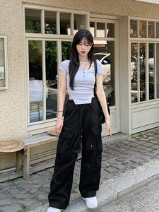 피노 스트링 빅포켓 카고 팬츠 (4color)