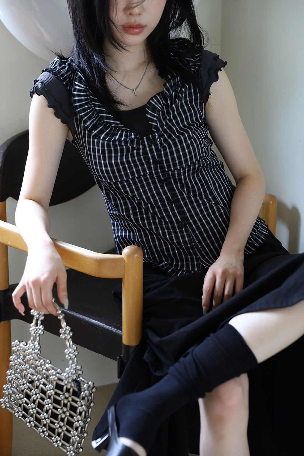 드레스 모델 착용 이미지-S1L15