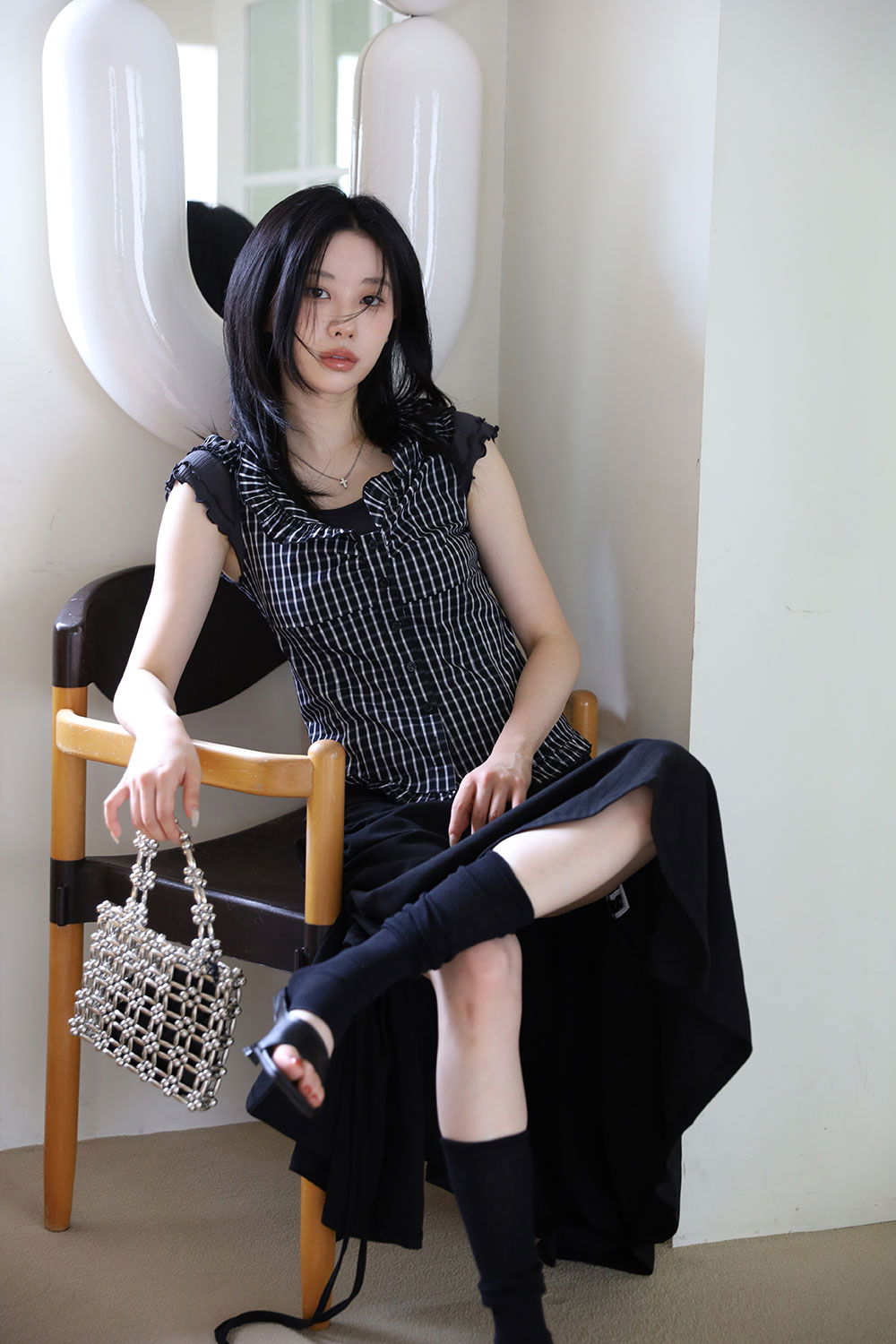 드레스 모델 착용 이미지-S1L17