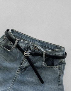Science and Technology #Slim Round Buckle Belt