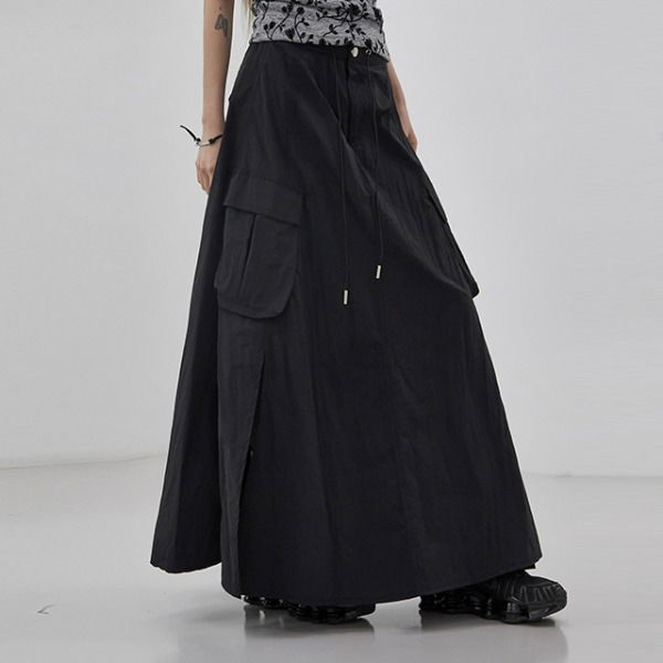 Hyoko Nylon Long Skirt