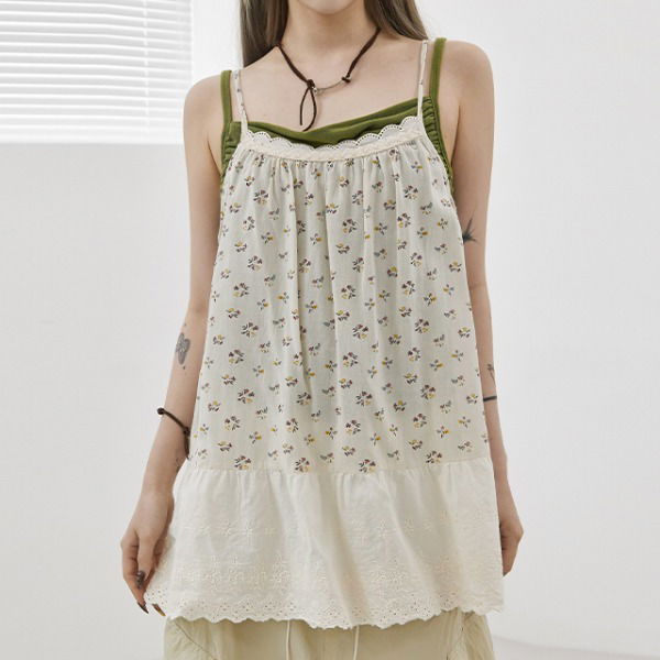Hippie Flower Eyelet Blouse