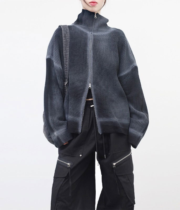 Toppin Spray Knitwear Zip-up