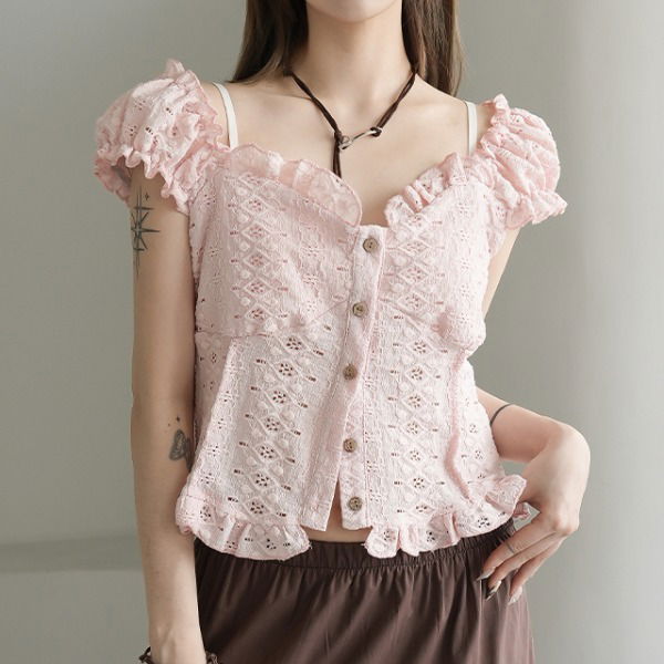 Kiato eyelet blouse