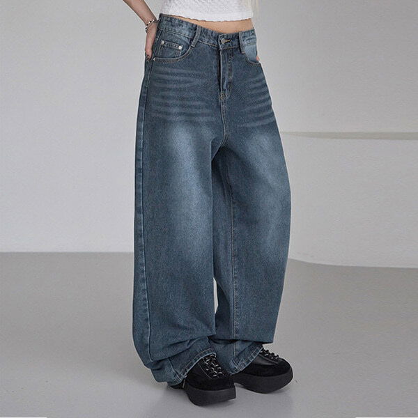 ハーティーワイドデニムパンツ