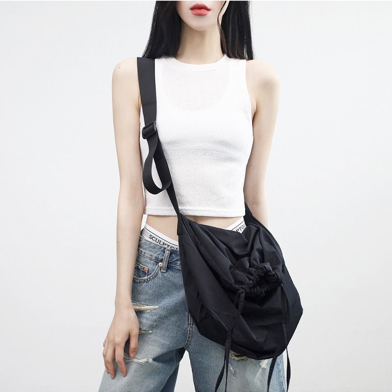 Needen String Nylon Crossbody Bag