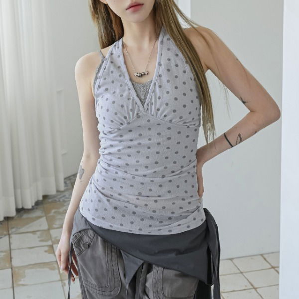 Nube Dot Halter Sleeveless