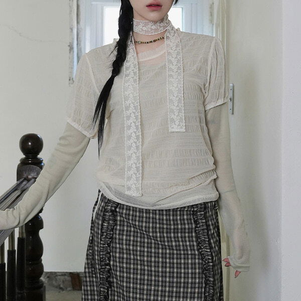 Eco Puff See-Through T-Shirt