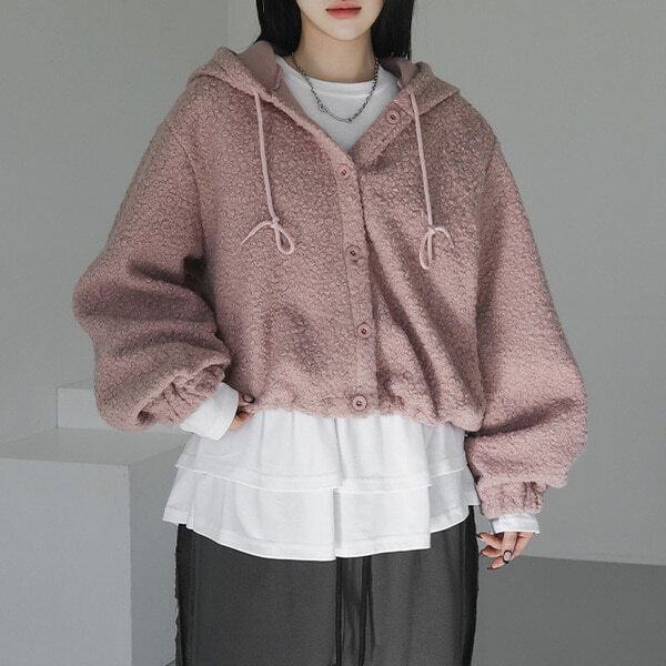 Reiko Buckle Hooded Jacket