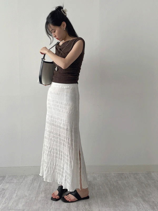 開衩美人魚長裙