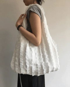 浪漫荷葉邊帆布袋