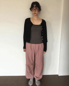 Solley pin tuck wide pants
