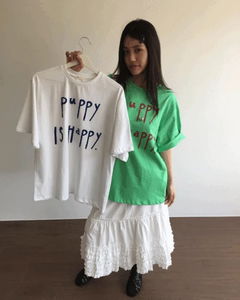 Pippi Overfit T-shirt *Blue Same-day shipping available