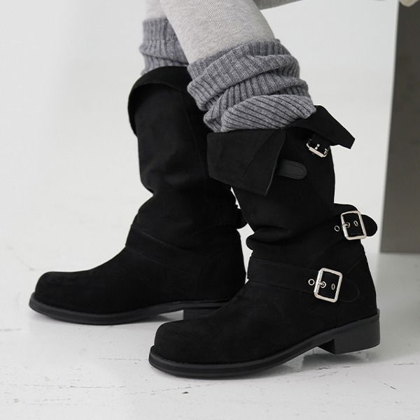 Runty Two Way Buckle Boots