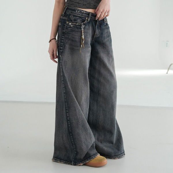 Jubi Keyring Flare Denim Pants