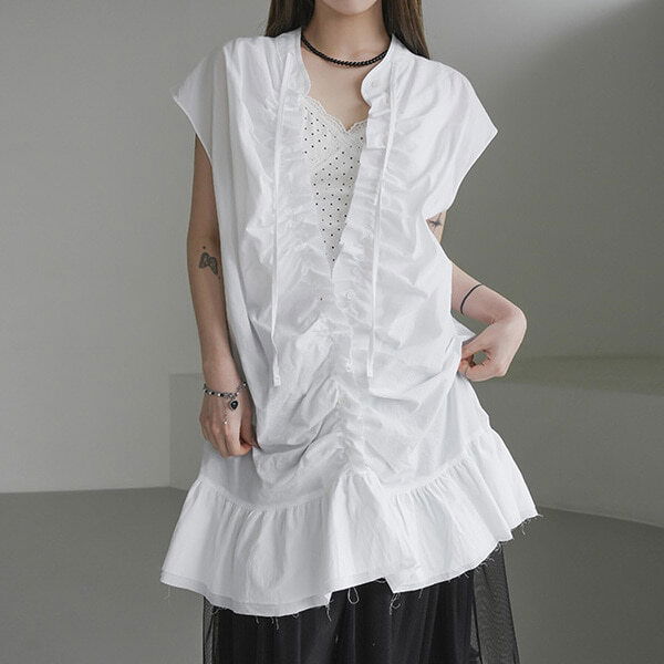 Hunty shirring Dress