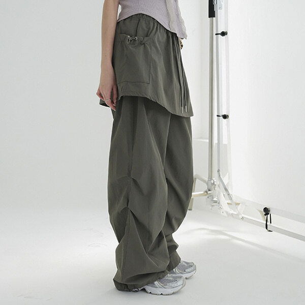 Curven Cargo Skirt Pants