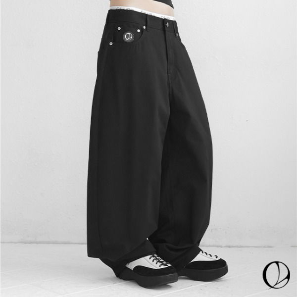 Laccent Patch Balloon Pants