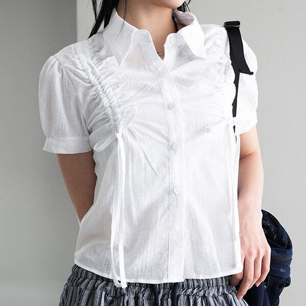 Kelly shirring shirt