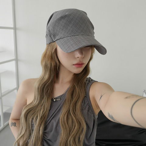 Honko Check Hood Ball Cap