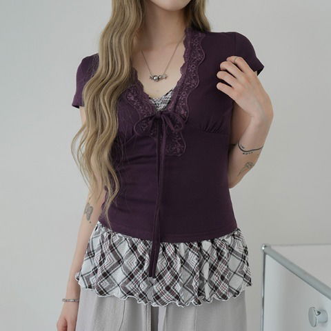 Yvonne lace t-shirt