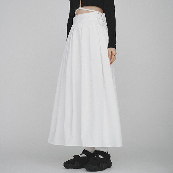 Pintuck Mika Long Skirt