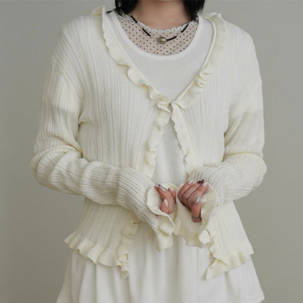 Raiden Frill Knitwear Cardigan