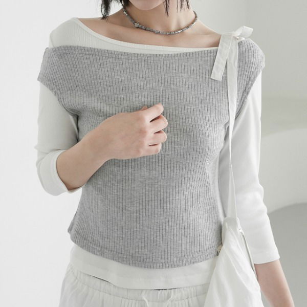 Roheb Layered Sleeveless T-Shirt