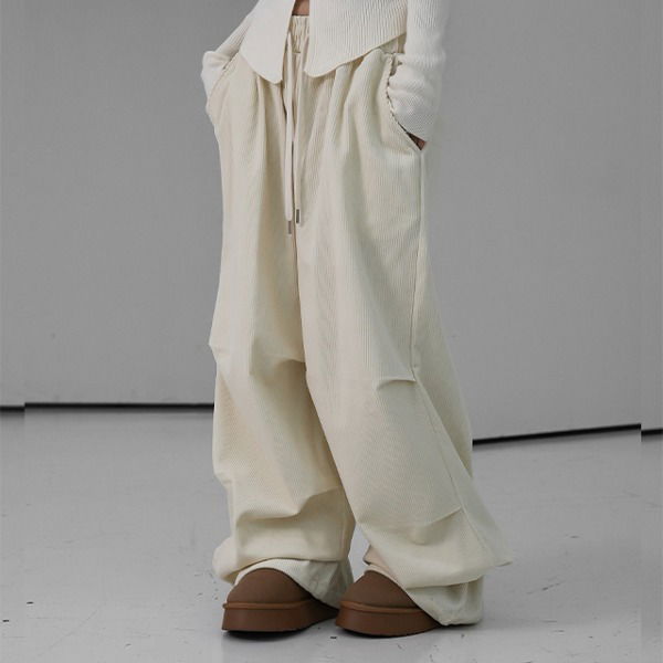 Henz Corduroy Wide Pants 长裤