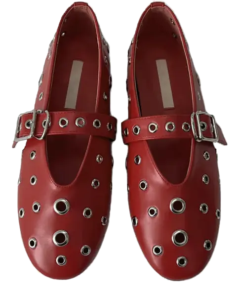 【AAKE】EYELET STRAP FLAT SHOES AAKE - EYELET STRAP FLAT SHOES - Codibook.