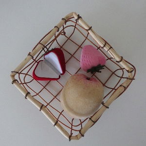 STRAWBERRY RING CASE (RED, PINK 2COLORS)