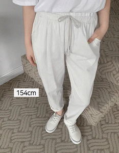 Linen Touch 13 Banding Boy Fit Pants