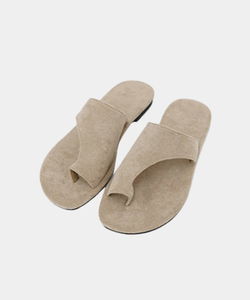 Pare Suede Round Slippers
