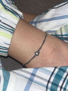 cocoball silver anklet