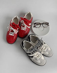 Chubby color strap 2 cowhide sneakers