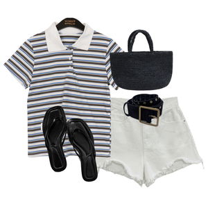 ShortPants,belt,ShortSleeve 코디