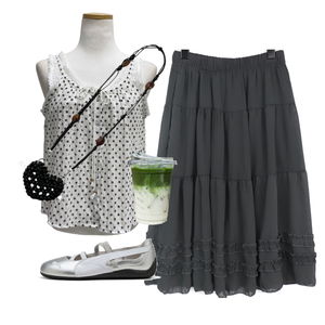 skirt,sleeveless,ShoulderBags 코디