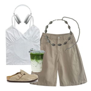 ShortPants,sleeveless,belt 코디