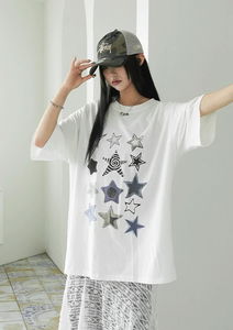 Wondering Star Print T-Shirt