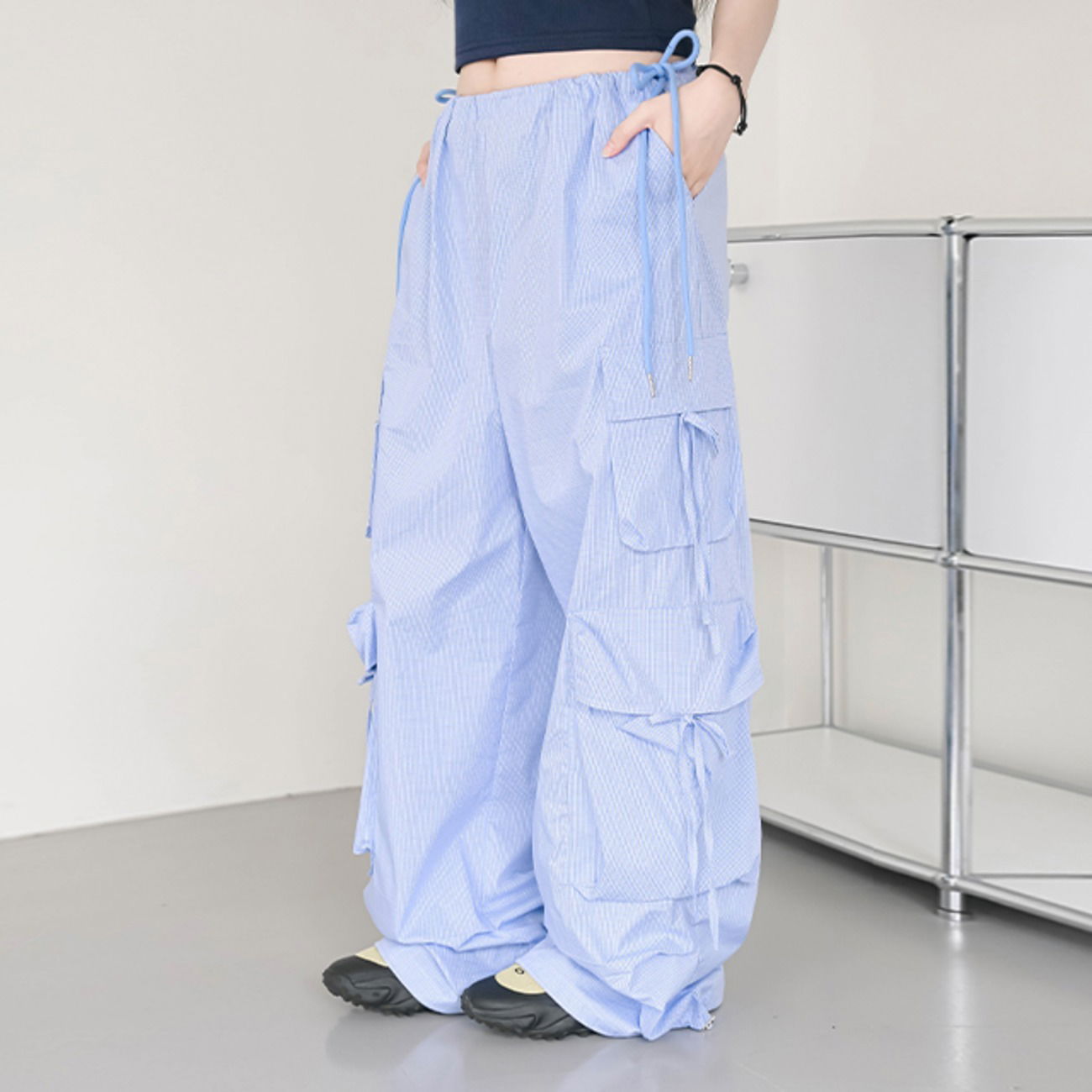 Cute Cargo Check Pants