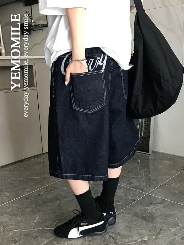PREVIEW 크러쉬 자수 버뮤다 팬츠