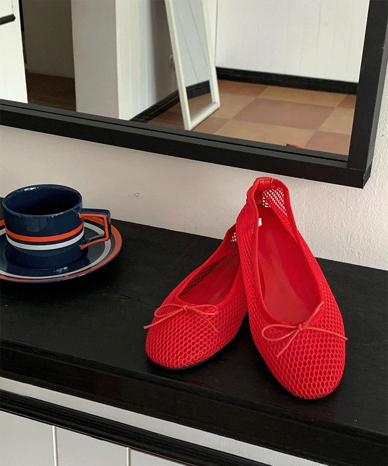 Cheek Ribbon Flat 平底鞋