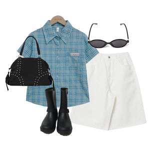 ShortPants,ShortSleeve,glasses 코디